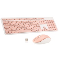 【Worth-Buy】 Silent Full-Size Wireless Keyboard 106 Keys Keyboard And Mouse Combo Set 2.4g Silent Keyboard For Notebook Lap Desk Pc