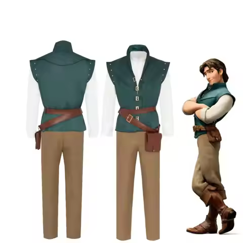 Flynn Rider Cosplay Costume Adult Carnival Uniform Halloween Anime Halloween Costumes