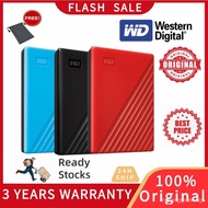 【In stock】Original Western Digital WD My Passport 1TB 2TB 4TB 5TB External Hard Drive Disk WD Backup™ software and password protectionHDD IWQ6