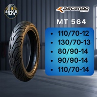 ASCENDO MT564 110/70-12 130/70-13 80/90-14 90/90-14 110/70-14 AUTOMATIC MOTORCYCLE TIRES Ring 12 13 