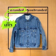 Levi's Made &amp; Crafted LMC 牛仔 外套 夾克 藍標 寬鬆 水洗 刺繡 火焰 oversized