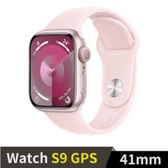 Apple Watch S9 GPS 41mm粉紅鋁錶殼配淡粉運動錶帶(M/L)