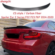 F22 F23 F87 CS Style Spoiler for BMW 2 Series F22 F23 F87 M2 Coupe 218i 220i 230i M235i M240i Rear T
