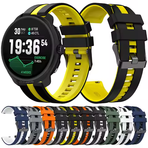 20mm 22mm Silicone Watch Strap For SUUNTO RACE 2/RUN Band For SUUNTO OCEAN/VERTICAL/RACE S/5 9 PEAK 