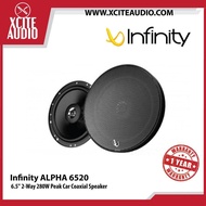 Infinity ALPHA 6520 6.5  2-Way 280W Peak Car Coaxial Speaker