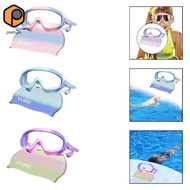 prettyia Swim Goggles with Swimming Cap, Child Waterproof Goggles, Professional Eyewear Anti Fog Kid