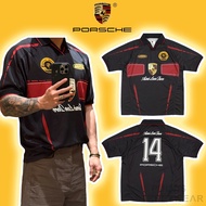 ️[Hight Quality] - Aime Leon Dore x Por.sche 993 Turbo Team Jersey Polo Shirt, Men's Plaid Polo Shir