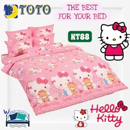 🎀💗 TOTO (KT88) ลายคิตตี้สุดคิ้วท์~ 🐱🛏️ ✨ ชุดผ้าปูที่นอน + ผ้านวม Hello Kitty ลิขสิทธิ์แท้ 💯 จากแบรนด