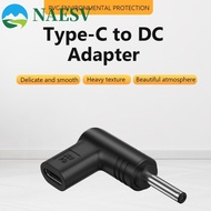 NAESV PD Cable Adapter Elbow Stable Power Supply Tablet Type-C Female to DC Male Inducing Adapter Ty