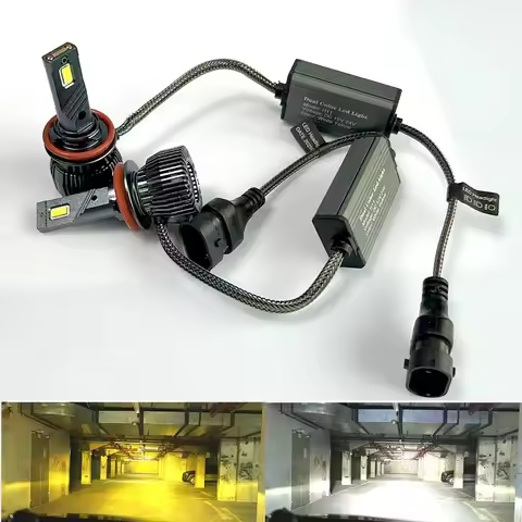 H11 LED Bi-color Headlight Bulb H7 H1 H3 H4 5202 H18 H19 PSX24W PSX26W Super Bright High Power Autom