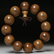 Golden Sandalwood Ebony Wooden Buddha Beads Beads Handheld Bracelet Golden Sandalwood Ebony Beads Br