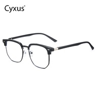 Cyxus Photochromic Anti-blue Light Color Changing Glasses Eyebrow Frame Half Frame Glasses Business 