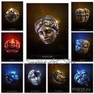 Path of Exile Currency Orbs Divine Vaal Exalted Regal Augmentation Orb Gaming Poster Canvas Painting