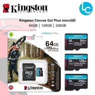 Kingston Canvas Go Plus MicroSD Micro SD Card 64GB / 128GB / 256GB Class 10 UHS-I U3 V30 A2 App Performance Memory Card