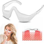 KTS Light Red LED Under-Eye Red Light Therapy Glasses 4 Modes Light Therapy Eye Massager Red 650NM f