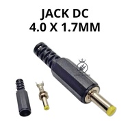 Plastic DC 4.0 x 1.7mm Jack – DC Male Plug Socket