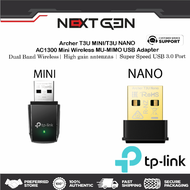 [🔥MINI WIFI USB ADAPTER🔥] TP-LINK ARCHER T3U MINI/ARCHER T3U NANO AC1300 MINI WIRELESS MU-MIMO USB 3