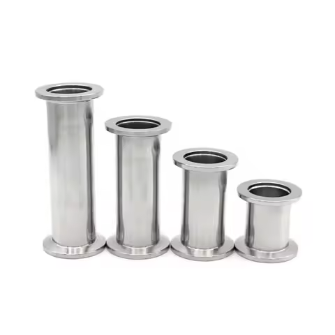 Vacuum Straight Pipe Fittings 304 Stainless Steel KF16 KF25 KF40 KF50 Length 40 50 60 70 80 90 100 1