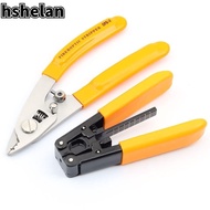 HSHELAN Cable Pliers, Orange Stainless Steel Wire Stripper Set, Adjustable Crimping Tool Cable