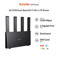 Tenda 4G08 เราเตอร์ใส่ซิม AC1200 Wireless Dual Band 4G CAT6 Router Wifi รองรับ 4G ทุกเครือข่าย รองรั