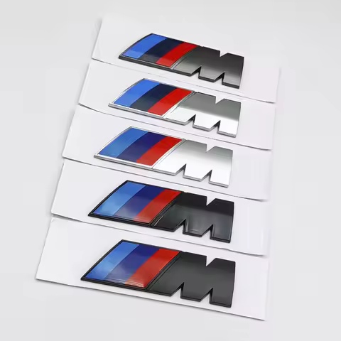 3d ABS Logo M Sport Car Fender Side Emblem Rear Trunk Badge for BMW E39 E46 E90 E87 F15 F16 F10 F20 