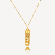 999 Gold Fish Coin Necklace