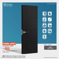PRE-ORDER. ประตูUPVC.THINK UPVCพ่นสีTOA8253 KITTYKITTYเซาะร่องสีประตู ประตูภายใน ห้องน้ำครัว  พร้อมน