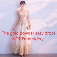 Formal Evening Dress For Women Noble Banquet Host Wedding Gown For Bride Prom Female Long Gown