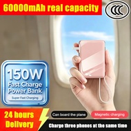 【10-year warranty】 60000mAh powerbank 3c certified 150W powerbank fast charging ccc certified power 