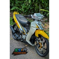 COVERSET ORIGINAL HLY YAMAHA 125Z 125ZR KUNING SABIT STICKER PERCUMA EMBLEM HONG LEONG YAMAHA