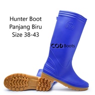 Hunter 666 Long Blue Boots/penthil work and project boots