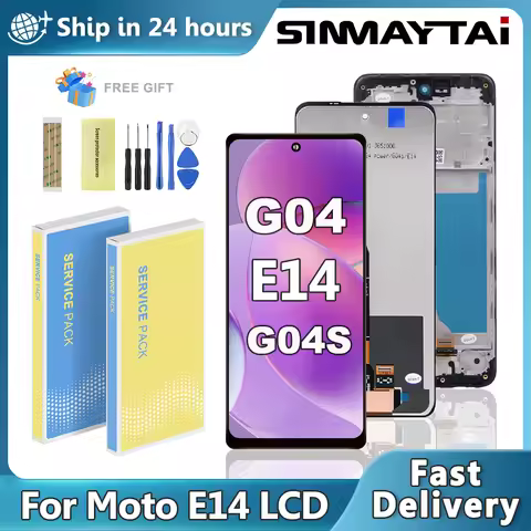 E14 G04 G04S Display For Motorola G04 LCD Display Touch Screen Digitizer Assembly For Moto G04S Scre