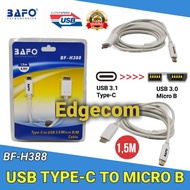 USB Type-C to Micro B Cable 1.5 Meters BF-388 BAFO