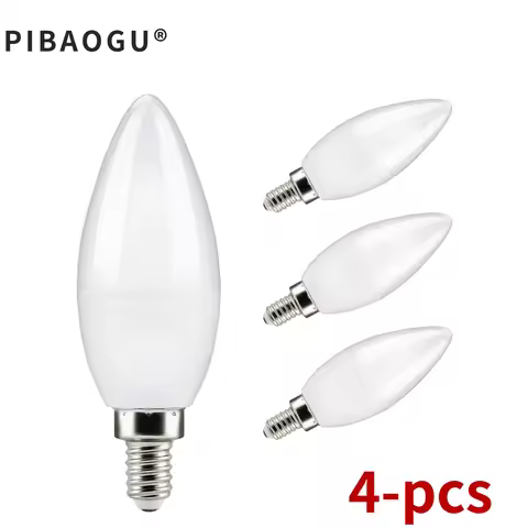 4PCS 3W 6W 9W 12W 15W led Light bulb E14 E27 LED Lamp Indoor Warm Cold White Light AC 220V LED Candl