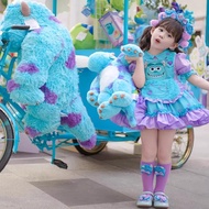 Halloween Costume/Furry Monster Sullivan costume/Princess Dress/Girl Dress