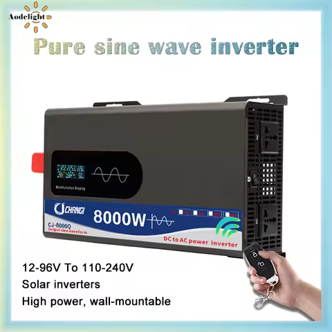 Pure Sine Wave Inverter 12v 220v 8000W High Power 12V 24V 48V 60V 72V 96V Converter Solar Car Invert
