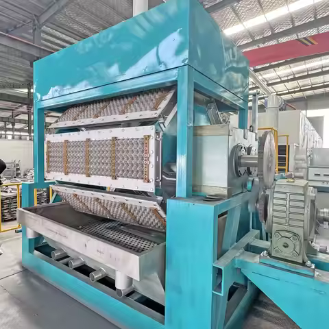 Starter YG-1000 Egg Tray Making Machine 1000pcs/h 3x1 Automatic Paper Pulp Forming Equipment for Hom