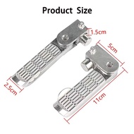 1Pair Aluminum Alloy Ebike Pedal Set Foot Rest Foldable Footrest Pedal Replacement For Ebike Bicycle