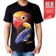 Bawara Kaos Kicaumania Burung Kicau Lovebird 05 Biola Parblue Euwing Violet Garansi Sesuai Foto Bisa