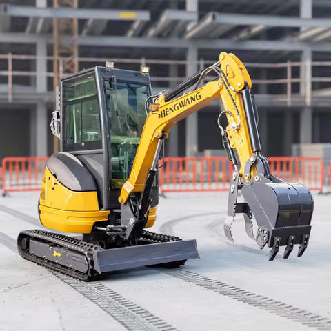 New 2.5 Ton Mini Excavator AC Cabin Hydraulic Diesel Euro 5 Small Digger Optional Kubota Engine Craw