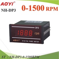 RPM Digital Meter NH-DP3 Measures 0-1500 DC0-10V Signal AC220V Equipment Power Supply Model NH-DP3-0