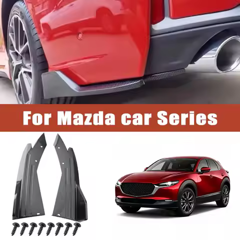 2pcs Rear Bumper Spoiler Lip Splitter Diffuser Anti-Crash Winglet Car Mod For Mazda 3 6 CX3 CX5 CX7