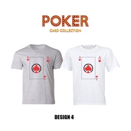 MSports Apparels Poker Card Design 4 New Unisex Creative Graphic Short Sleeve Tee