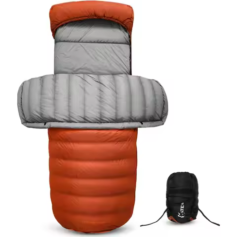 Ultralight 3Season Recycled Down Sleeping Bag for Adults with 650FP and 700FP Fill Power Compact Des