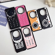 MagicV5 Casing Case For Honor Magic V5 Magic V3 Magic VS3 Camera Phone Keyboard Pattern Shockproof H