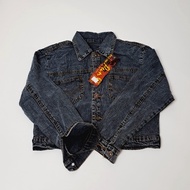 Vios - Women's JEANS Jacket CROPPED ACID SNOW LV 1903 FASHION Contemporary