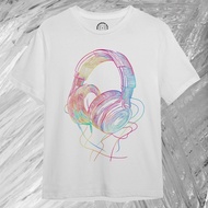 3DimensionWear - Original Premium Distro T-Shirt 3D Cool Headphone V2 - DM0845