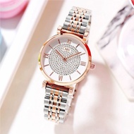 Fashion Starry Steel Band Roman Scale Number Ladies Watch Student Quartz Watch20251206