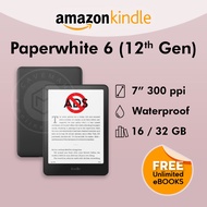 Kindle Paperwhite 6 | 12th Gen (No Ads) - 16 / 32GB + Signature Edition | Unlimited eBooks Package