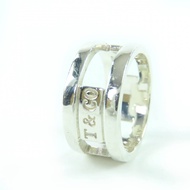 蒂芙尼 (TIFFANY & Co.) 1837 Element 戒指，925 純銀，約日本尺碼 12 號，意大利製造，重 5.9 克，女士款，品相極佳。